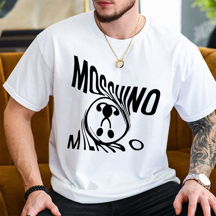 Moschino-Double-Question-Mark-Logo-Kid-Tee-Unisex-T-Shirt-TTB1927-2