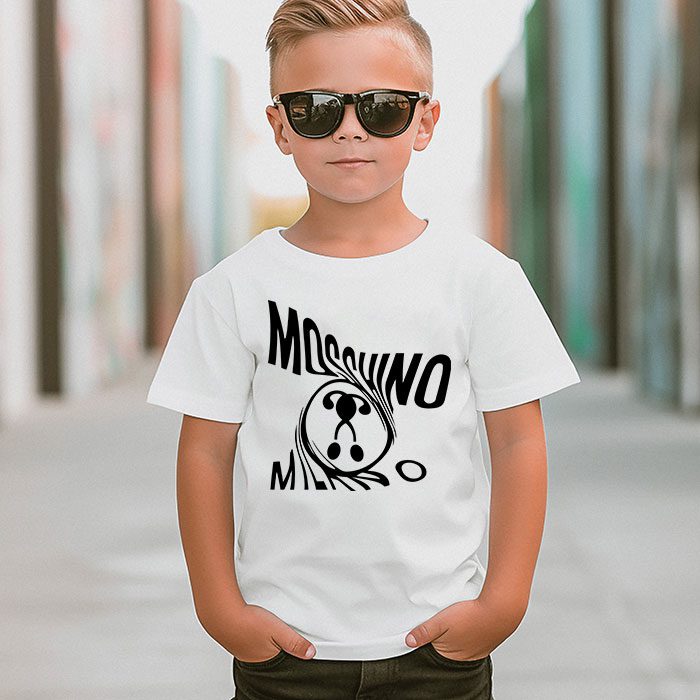 Moschino-Double-Question-Mark-Logo-Kid-Tee-Unisex-T-Shirt-TTB1927-4