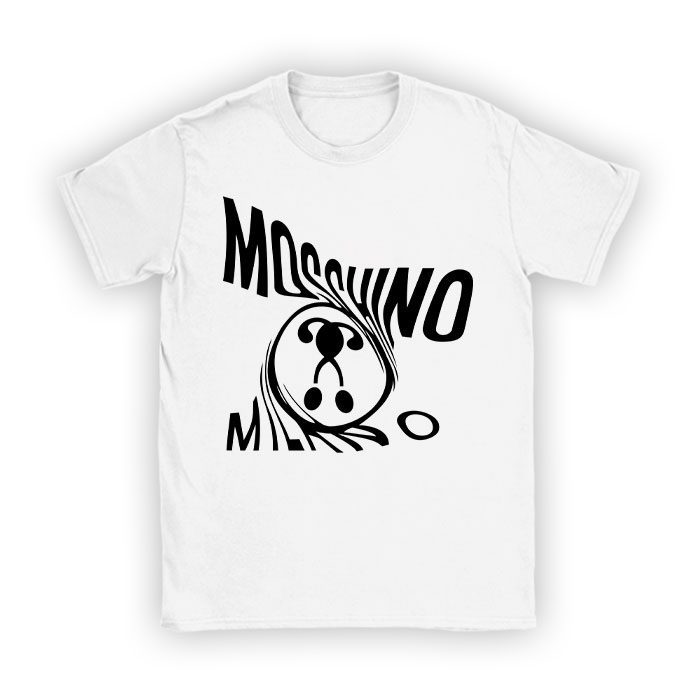 Moschino-Double-Question-Mark-Logo-Kid-Tee-Unisex-T-Shirt-TTB1927 Moschino Double Question Mark Logo Kid Tee Unisex T-Shirt TTB1927