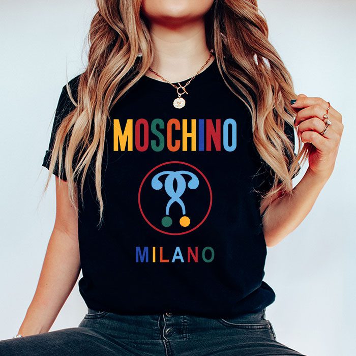 Moschino-Double-Question-Mark-Logo-Kid-Tee-Unisex-T-Shirt-TTB1928-2
