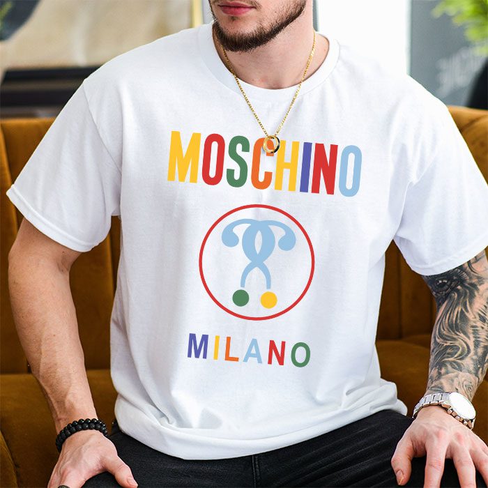 Moschino-Double-Question-Mark-Logo-Kid-Tee-Unisex-T-Shirt-TTB1928-3