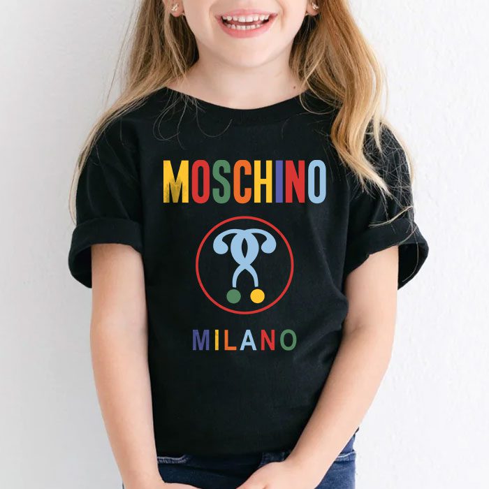 Moschino-Double-Question-Mark-Logo-Kid-Tee-Unisex-T-Shirt-TTB1928-4