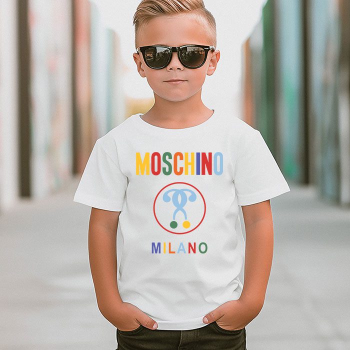 Moschino-Double-Question-Mark-Logo-Kid-Tee-Unisex-T-Shirt-TTB1928-5