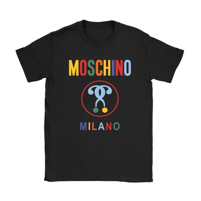Moschino-Double-Question-Mark-Logo-Kid-Tee-Unisex-T-Shirt-TTB1928 Moschino Double Question Mark Logo Kid Tee Unisex T-Shirt TTB1928