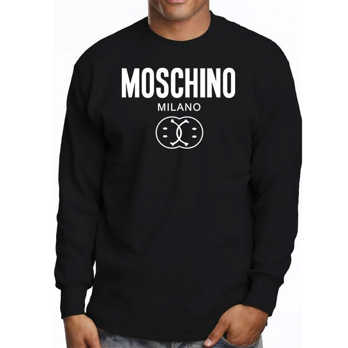 Moschino-Double-Smile-Logo-Kid-Tee-Unisex-Longsleeve-Shirt-LTB0889-2