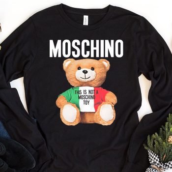 Moschino Italy Teddy Bear Kid Tee Unisex Longsleeve Shirt LTB0907