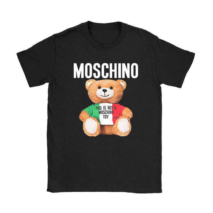 Moschino-Italy-Teddy-Bear-Kid-Tee-Unisex-T-Shirt-TTB1933 Moschino Italy Teddy Bear Kid Tee Unisex T-Shirt TTB1933