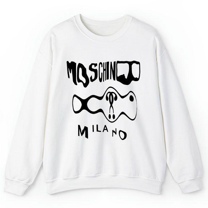 Moschino-Milano-Graffiti-Crewneck-Sweatshirt-CSTB0925 Moschino Milano Graffiti Crewneck Sweatshirt CSTB0925