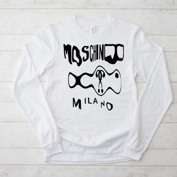Moschino Milano Graffiti Kid Tee Unisex Longsleeve Shirt LTB0906