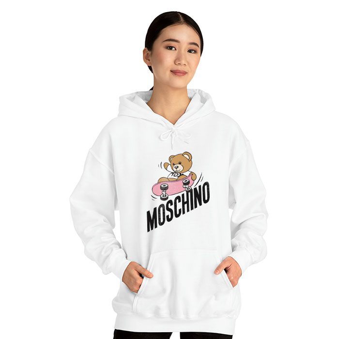 Moschino-Skater-Teddy-Bear-Unisex-Pullover-Hoodie-HTB1153-2