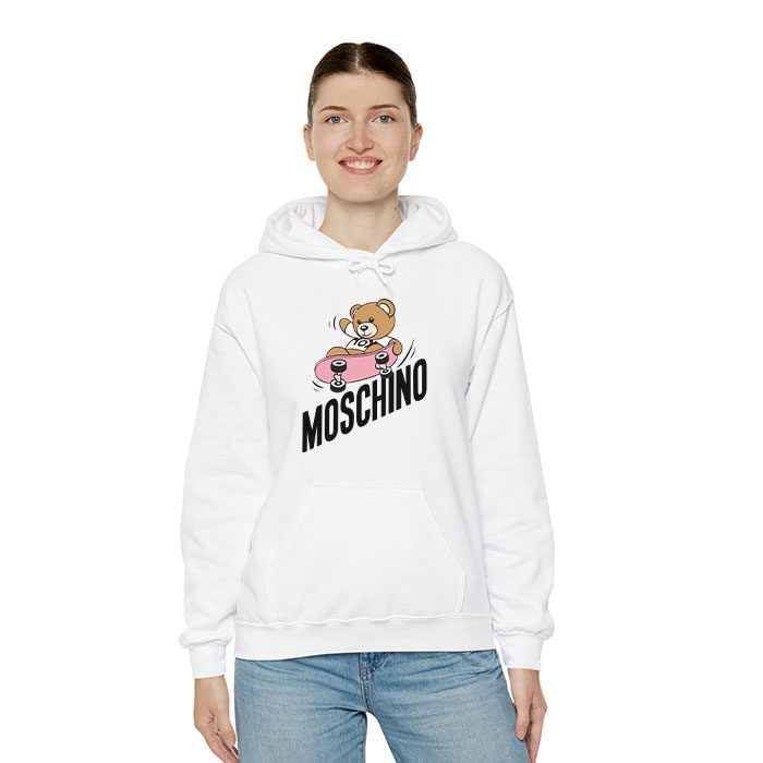 Moschino-Skater-Teddy-Bear-Unisex-Pullover-Hoodie-HTB1153-3