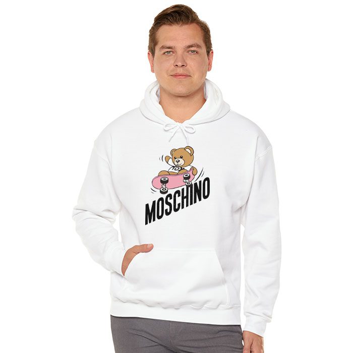 Moschino-Skater-Teddy-Bear-Unisex-Pullover-Hoodie-HTB1153-4