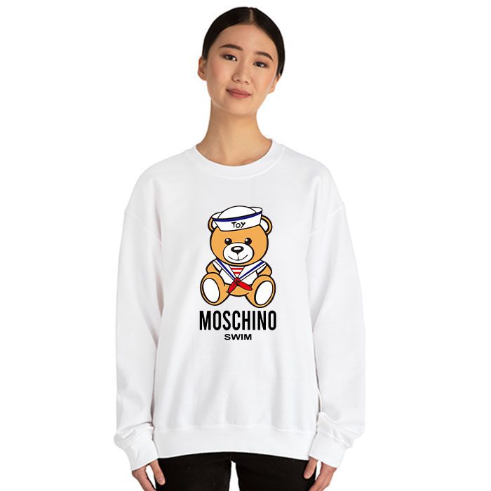 Moschino-Swim-Teddy-Bear-Crewneck-Sweatshirt-CSTB0913-1