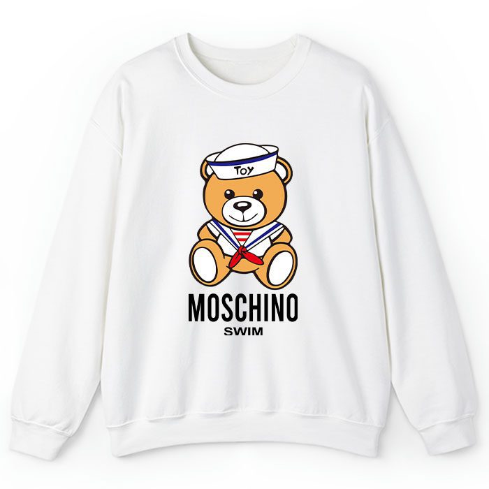 Moschino-Swim-Teddy-Bear-Crewneck-Sweatshirt-CSTB0913 Moschino Swim Teddy Bear Crewneck Sweatshirt CSTB0913