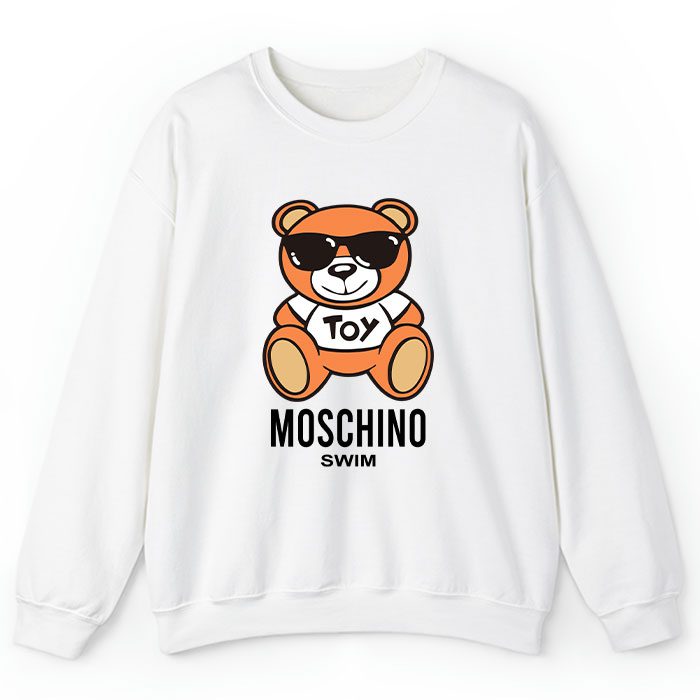 Moschino-Swim-Teddy-Bear-Crewneck-Sweatshirt-CSTB0914 Moschino Swim Teddy Bear Crewneck Sweatshirt CSTB0914