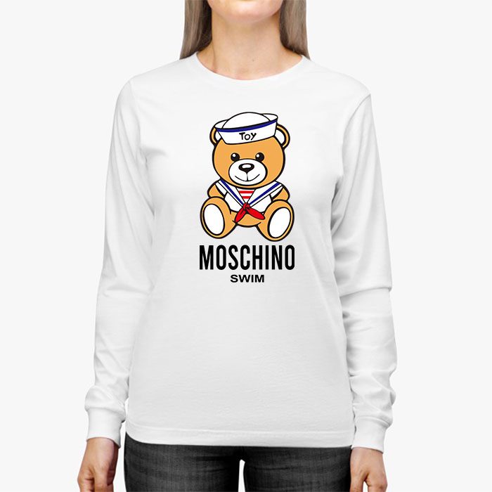 Moschino-Swim-Teddy-Bear-Kid-Tee-Unisex-Longsleeve-Shirt-LTB0894-2