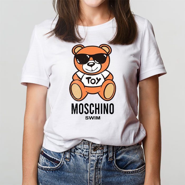 Moschino-Swim-Teddy-Bear-Kid-Tee-Unisex-T-Shirt-TTB1921-1