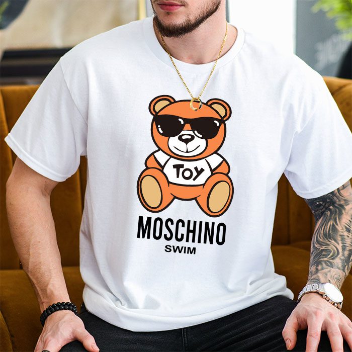 Moschino-Swim-Teddy-Bear-Kid-Tee-Unisex-T-Shirt-TTB1921-2