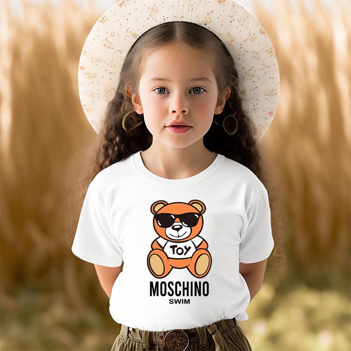 Moschino-Swim-Teddy-Bear-Kid-Tee-Unisex-T-Shirt-TTB1921-3