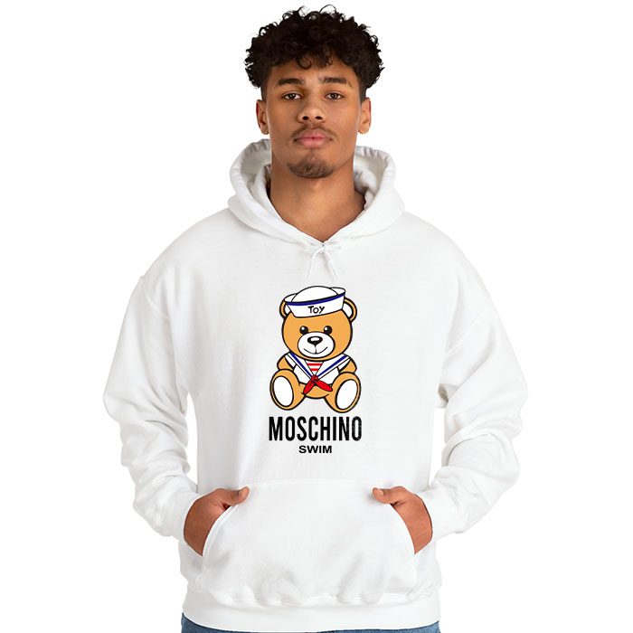 Moschino-Swim-Teddy-Bear-Unisex-Pullover-Hoodie-HTB1148-1