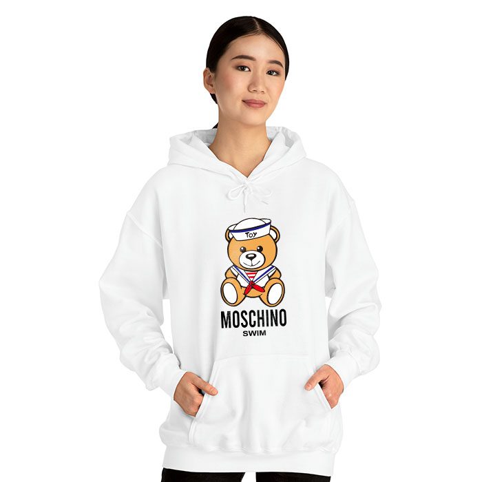 Moschino-Swim-Teddy-Bear-Unisex-Pullover-Hoodie-HTB1148-2