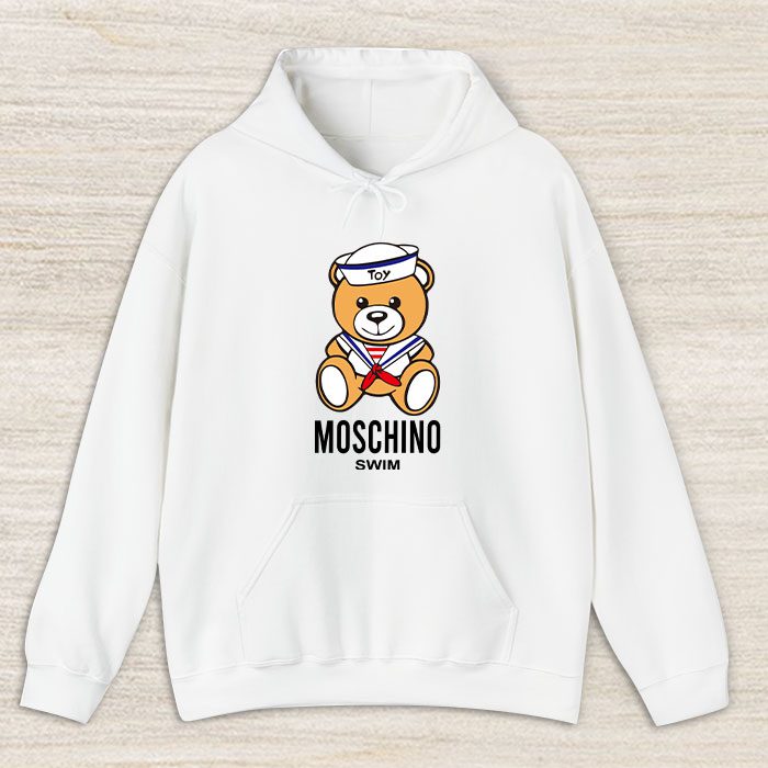 Moschino-Swim-Teddy-Bear-Unisex-Pullover-Hoodie-HTB1148 Moschino Swim Teddy Bear Unisex Pullover Hoodie HTB1148