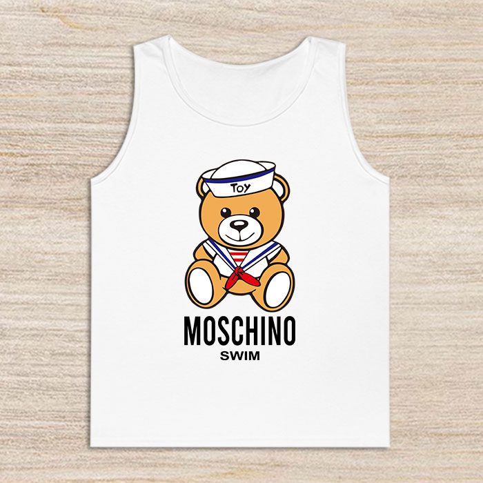 Moschino-Swim-Teddy-Bear-Unisex-Tank-TopTTTB1035 Moschino Swim Teddy Bear Unisex Tank TopTTTB1035