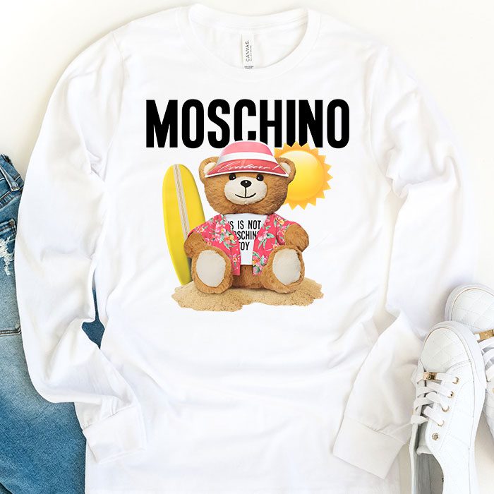 Moschino-Teddy-Bear-Kid-Tee-Unisex-Longsleeve-Shirt-LTB0900-1