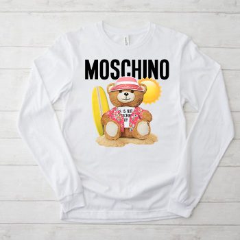Moschino Teddy Bear Kid Tee Unisex Longsleeve Shirt LTB0900