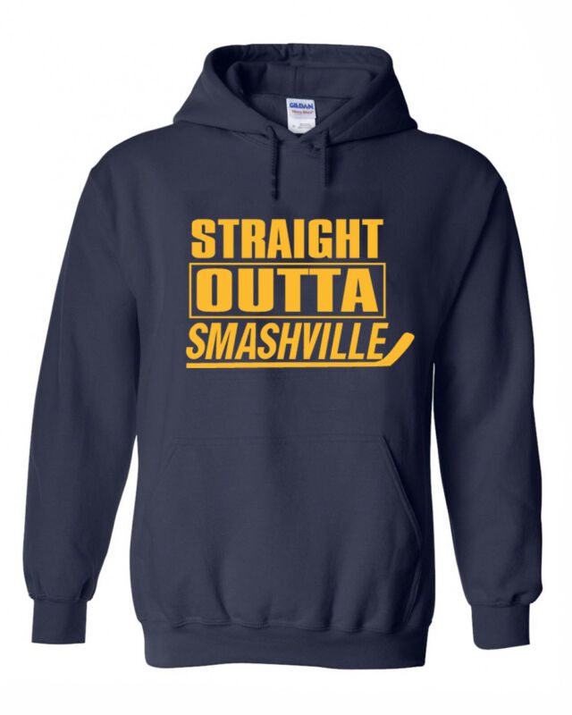 Nashville-Predators-Straight-Outta-Smashville-Hooded-Sweatshirt-Unisex-Hoodie Nashville Predators "Straight Outta Smashville" Hooded Sweatshirt Unisex Hoodie
