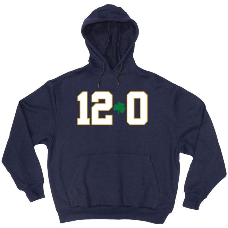 Notre-Dame-Fighting-Irish-National-Champions-12-0-Undefeated-Hooded-Sweatshirt-Unisex-Hoodie Notre Dame Fighting Irish National Champions "12-0 Undefeated" Hooded Sweatshirt Unisex Hoodie