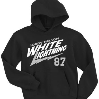 Oakland Raiders Jordy Nelson "White Lightning" Hoodie Hooded Sweatshirt