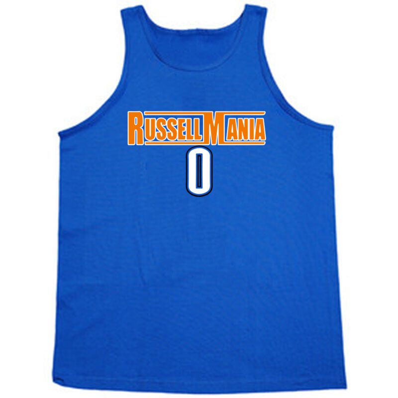 Oklahoma-City-Thunder-Russell-Westbrook-Russellmania-Unisex-Tank-Top Oklahoma City Thunder Russell Westbrook "Russellmania" Unisex Tank Top