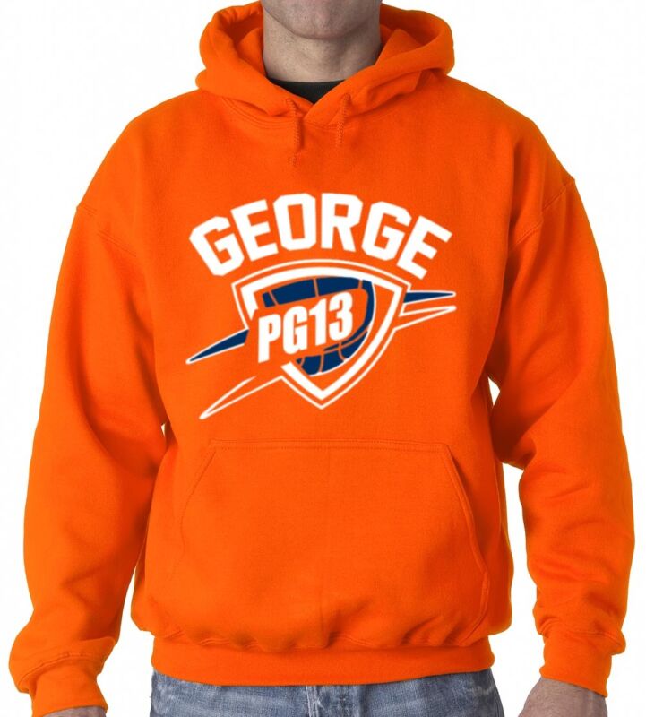 Orange-Paul-George-Oklahoma-City-Thunder-Pg13-Hooded-Sweatshirt-Unisex-Hoodie Orange Paul George Oklahoma City Thunder "Pg13" Hooded Sweatshirt Unisex Hoodie