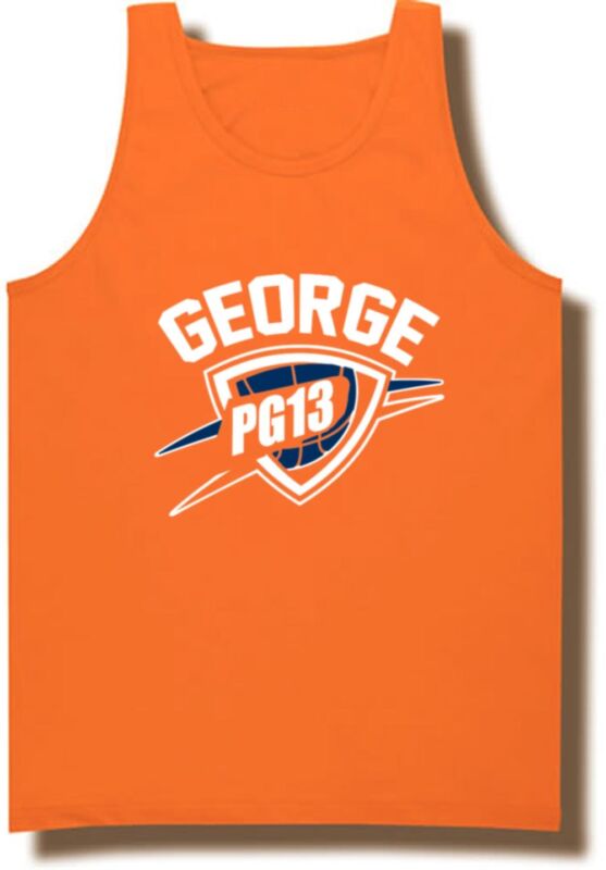 Orange-Paul-George-Oklahoma-City-Thunder-Pg13-Unisex-Tank-Top Orange Paul George Oklahoma City Thunder "Pg13" Unisex Tank Top