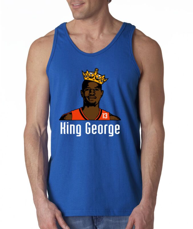 Paul-George-Oklahoma-City-Thunder-King-George-Unisex-Tank-Top Paul George Oklahoma City Thunder "King George" Unisex Tank Top
