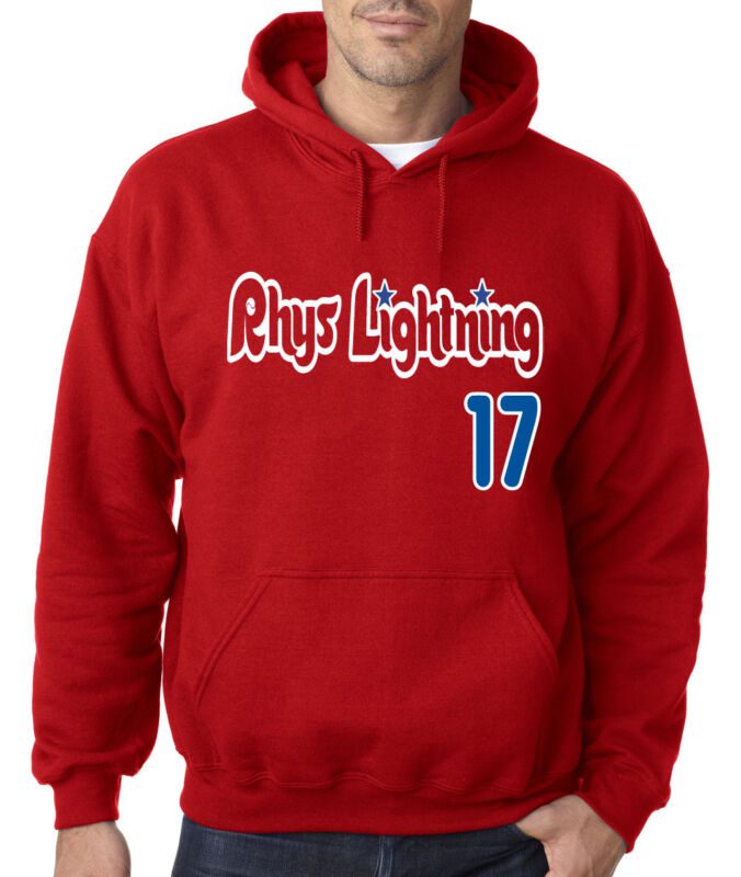Philadelphia-Phillies-Rhys-Hoskins-Rhys-Lightning-Hooded-Sweatshirt-Unisex-Hoodie Philadelphia Phillies Rhys Hoskins "Rhys Lightning" Hooded Sweatshirt Unisex Hoodie