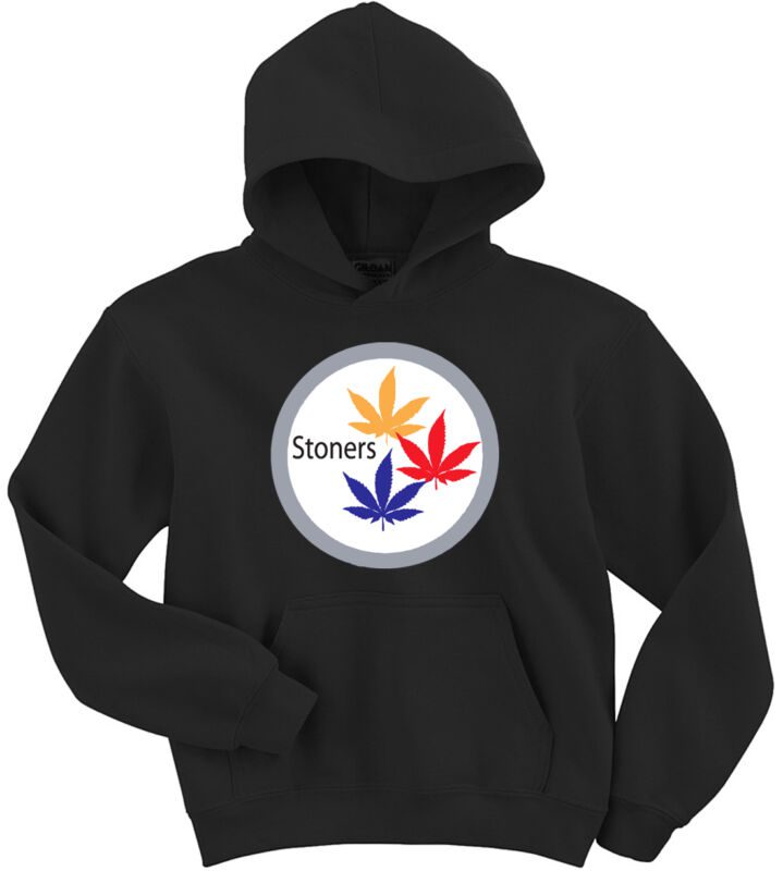 Pittsburgh-Steelers-Stoners-Weed-Marijuana-Hooded-Sweatshirt-Unisex-Hoodie-Crew Pittsburgh Steelers "Stoners" Weed Marijuana Hooded Sweatshirt Unisex Hoodie Crew