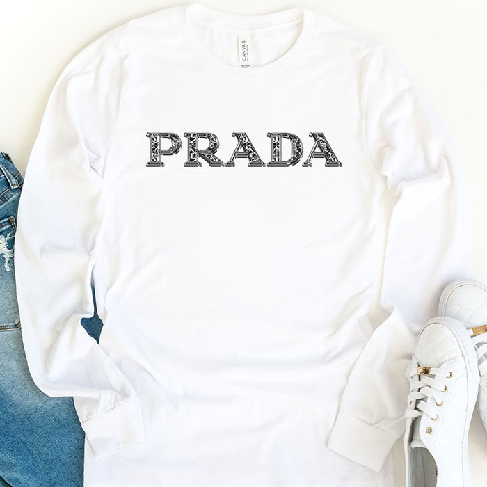 Prada-Diamond-Logo-Luxury-Kid-Tee-Unisex-Longsleeve-Shirt-LTB0598-1