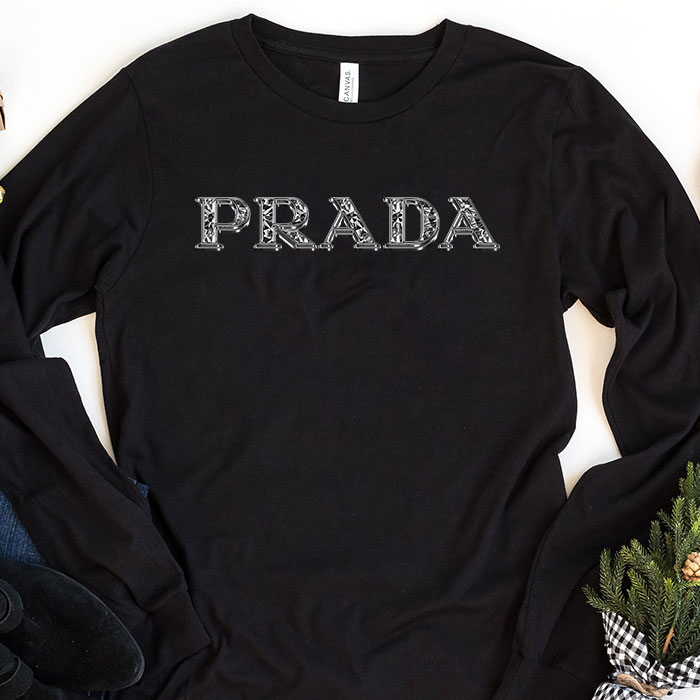 Prada-Diamond-Logo-Luxury-Kid-Tee-Unisex-Longsleeve-Shirt-LTB0598 Prada Diamond Logo Luxury Kid Tee Unisex Longsleeve Shirt LTB0598