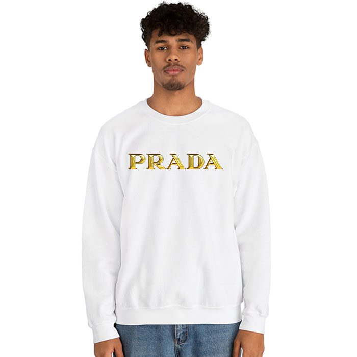Prada-Gold-Logo-Luxury-Crewneck-Sweatshirt-CSTB0661-2