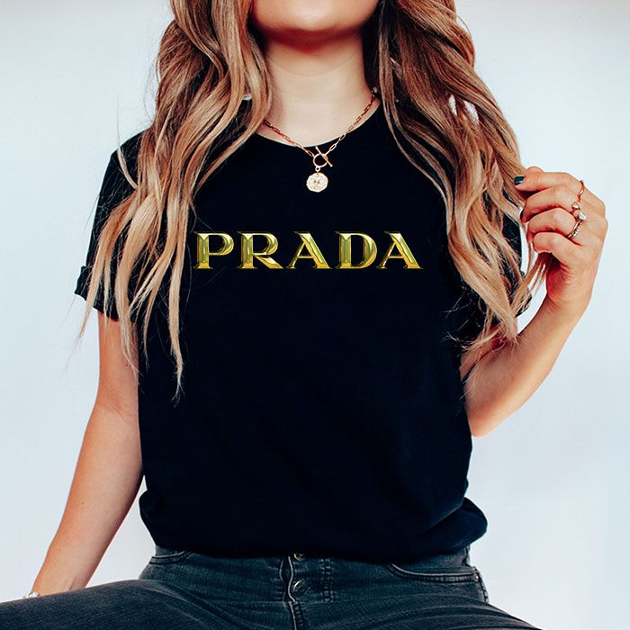 Prada-Gold-Logo-Luxury-Unisex-T-Shirt-TTB1623-4