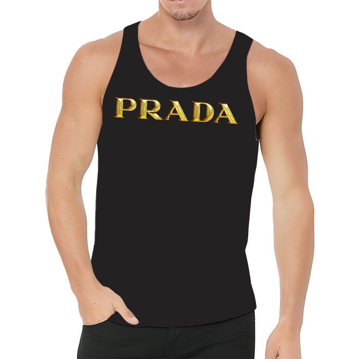 Prada-Gold-Logo-Luxury-Unisex-Tank-Top-TTTB597-3