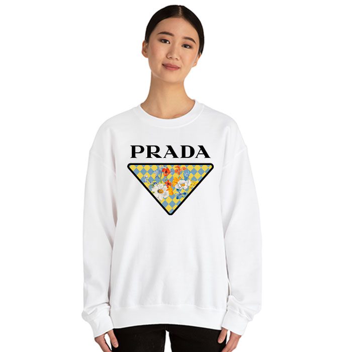 Prada-Logo-Luxury-Flower-Crewneck-Sweatshirt-CSTB0653-1