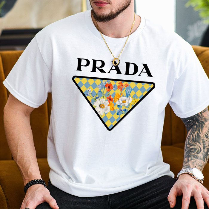 Prada-Logo-Luxury-Flower-Unisex-T-Shirt-TTB1483-2