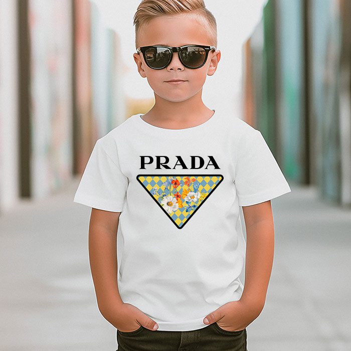 Prada-Logo-Luxury-Flower-Unisex-T-Shirt-TTB1483-4