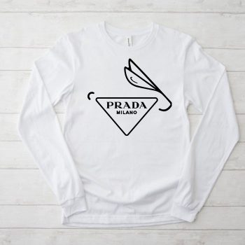 Prada Logo Luxury Kid Tee Unisex Longsleeve Shirt LTB0590