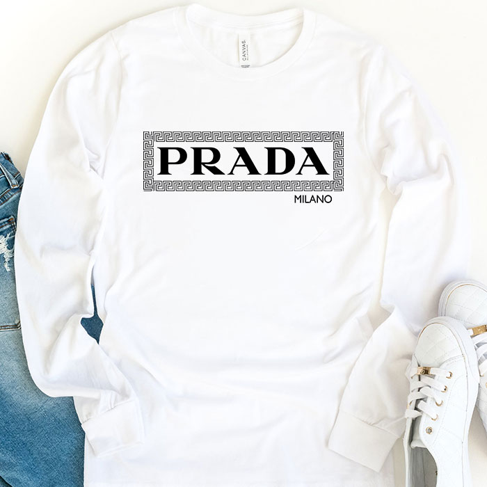 Prada-Logo-Luxury-Kid-Tee-Unisex-Longsleeve-Shirt-LTB0596-1