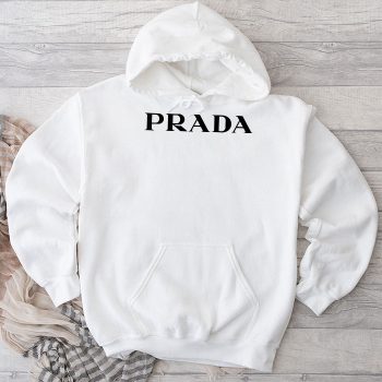 Prada Logo Luxury Unisex Pullover Hoodie HTB0839