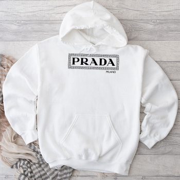 Prada Logo Luxury Unisex Pullover Hoodie HTB0850